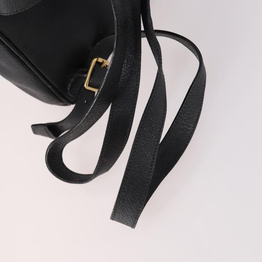 GUCCI Bamboo Backpack Suede Black Gold 003 2058 0030 Auth ep10853 - Picture 8 of 16